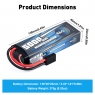 Аккумулятор LiPo B&C - 7.4v 5000мАч 50C (2S, Hardcase, разъём TRX)