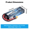 Аккумулятор LiPo B&C - 7,4V 8000МАЧ 50C (2S, Hardcase, XT60)