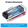Аккумулятор LiPo B&C - 7.4v 6000мАч 90C (2S, Hardcase, разъём Bullet 4.0 мм + T-Plug)