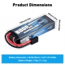 Аккумулятор LiPo B&C - 7,4V 8000МАЧ 50C (2S, Hardcase, TRX)