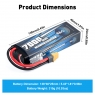 Аккумулятор LiPo B&C - 7,4V 7000МАЧ 50C (2S, HardCase, XT60)