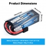 Аккумулятор LiPo B&C - 11.1v 5000мАч 50C (3S, Hardcase, разъём TRX)