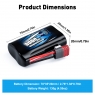Аккумулятор Li-ion B&C 3000 mAh, 7,4V, 20C, T‐plug для Remo Hobby 1/16, Himoto 1/18