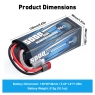 Аккумулятор LiPo B&C - 14.8v 5000мАч 50C (4S, Hardcase, разъём T-Plug)