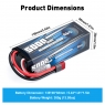 Аккумулятор LiPo B&C - 11.1v 5000мАч 50C (3S, Hardcase, разъём T-Plug)