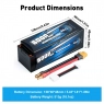 Аккумулятор LiPo B&C - 14.8v 6000мАч 90C (4S, Hardcase, разъём Bullet 5.0 мм + XT60)