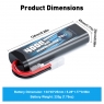 Аккумулятор LiPo B&C 4000 MAH 7.4v (2s) 35C, Tamiya, Hardcase (закругленный)