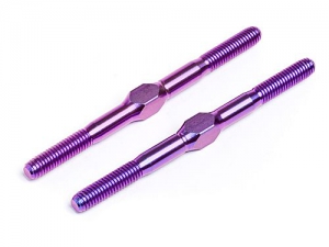 HPI Тяги регулируемые титановые M3x46mm (2шт/ PURPLE)