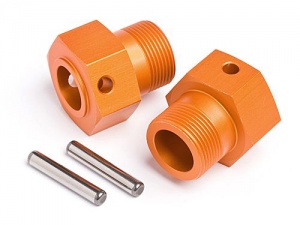 HPI Хабы колесные задние 24x27mm (ORANGE/2шт) с пинами