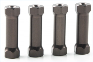 Kyosho SP Aluminum Radio Post (Gunmetal/4pcs/MP