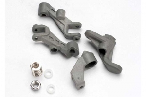 Traxxas Steering bellcranks/ servo saver/ servo saver spring/ steering support/ 4x7x2.5 PB (4)/ 5x0.8mm NL