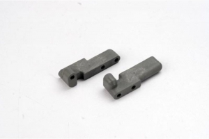 Traxxas Servo mounts, steering/shift (f&r)(grey)