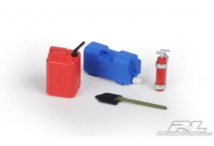 Proline Аксессуары масштабные - # 7 (Water Jug, Plastic Fuel Can, Fire Extinguisher, Trench Shovel)