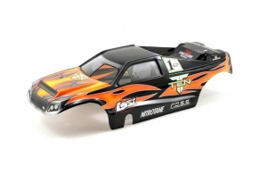 Losi Корпус с наклейками (оранжевый): 10-T