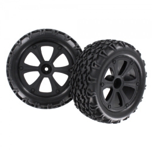 BSD Wheel Assembly, 2 pieces for model truggy 1:10