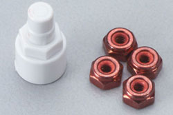 Kyosho Color Nylon Nut Red