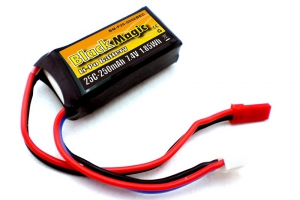 Black Magic LiPo 7.4 В (2S) 250mAh 25C Soft Case JST-BEC plug