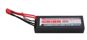 Team Orion 7.4V 6000mAh, 100C, 2s1p, Deans T-Plug