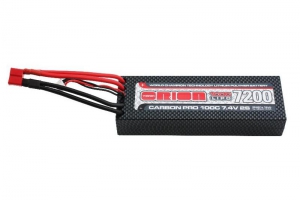 Team Orion 7.4V 7200mAh, 100C, 2s1p, Deans T-Plug