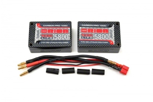 Team Orion Carbon Pro LiPo 7,4В(2s) 5800mAh 100C Saddle Pack Tubes
