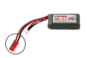 Team Orion Li-Po 11,1В(3S) 1000mah 50C SoftCase JST plug with LED charge status