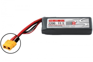 Team Orion Li-Po 11,1В(3S) 2200mah 50C SoftCase XT60 plug with LED charge status