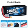 Аккумулятор B&C 12000 MAH 22.2V (6s) 90C, XT60, Soft case