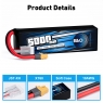 Аккумулятор B&C LiPo 5000 mAh 14.8V (4s) 90C, XT60, Soft case