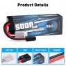 Аккумулятор LiPo B&C - 11.1v 5000мАч 50C (3S, Hardcase, разъём TRX)