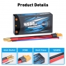 Аккумулятор LiPo B&C - 7.4v(2S) 4500мАч 90C Short pack, Hardcase, Bullet 4 мм + XT-60