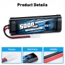 Аккумулятор B&C NiMH 6-Cells 5000 MAH 7.2V, Tamiya
