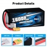 Аккумулятор B&C 16000 MAH 29.6V (8s) 25C (SoftCase, разъем XT90S)