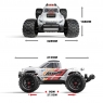 Радиоуправляемый монстр MJX Hyper Go Brushless 4WD 2.4G LED 1:10 (цвет белый) MJX-10208-V1-WHITE