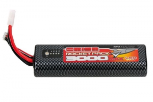 Team Orion Аккумулятор Rocket Pack V-Max LiPo 3000 55C Round (LED, 7.6V, 2S, Tamiya)