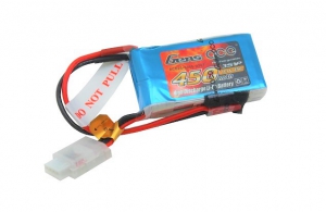 Gens Ace Li-pol 11.1V 450mAh, 25C, 3s1p, JST