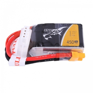 Аккумулятор TATTU Li-pol 11.1V 450mAh, 75C, 3s1p, XT30