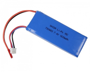 WL Toys Li-pol 7.4V 1600mAh, 15C, 2s1p, JST