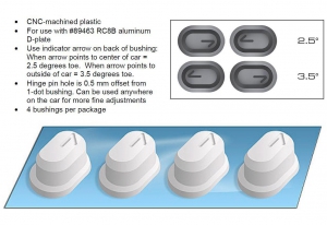 Associated Проставки осей - RC8 FT .5 Degree Toe Bushing