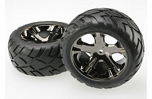 Traxxas Колеса в сборе Anaconda All-Star, черный хром, 2шт