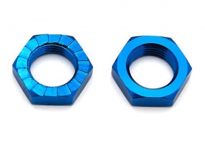 Associated Гайки колесные, 17мм, blue