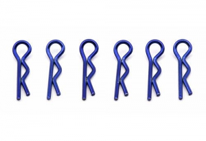 Associated Клипсы кузовные 1/10 - BLUE (6шт)