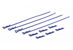 Associated Клипсы кузовные FT (4+6) metallic blue