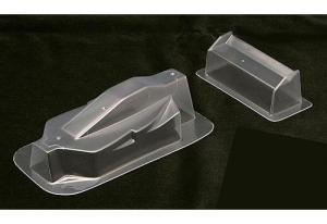 Associated Кузов для 18B , Wing, Dirt Deflectors (1/18) некрашеный