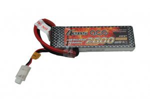 Gens Ace Li-pol 7.4V 2600mAh, 25C, 2s1p, Deans T-Plug