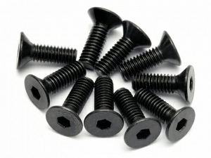 HPI Винт FLAT HEAD M4X12MM (HEX SOCKET/10шт)