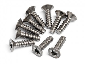 HPI Шурупы - TITANIUM TP. FLAT HEAD M4x15mm (10шт)