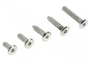 K Factory Винты  3x8mm Aluminum 7075 Lightweight Flat Head (12шт)