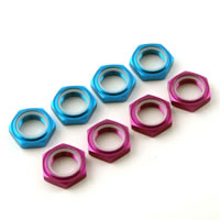 Fastrax Гайки колес 1/8 - 17mm X 1.25 BLUE NYLOC (4шт)