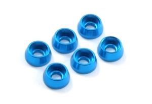 Fastrax Шайбы M3 Cap (6шт) - Blue
