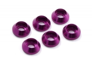 Fastrax Шайбы M3 Cap (6шт) - Purple